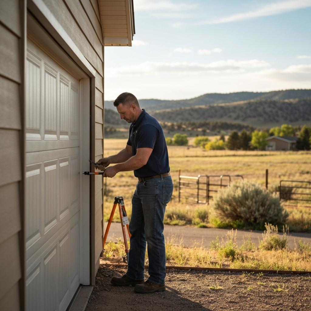 garage door repair at work